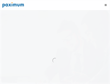Tablet Screenshot of paximum.com